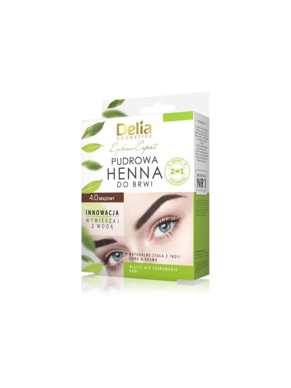 Delia Henna do brwi pudrowa 4.0 Brązowa 4 g