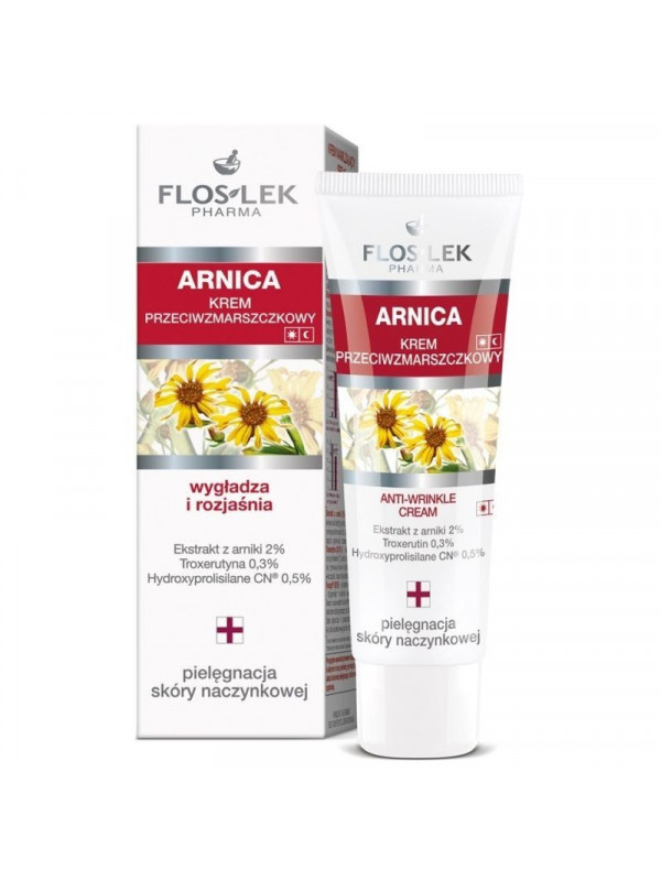 Floslek ARNICA Krem do twarzy przeciwzmarszczkowy do skóry naczynkowej 50 ml