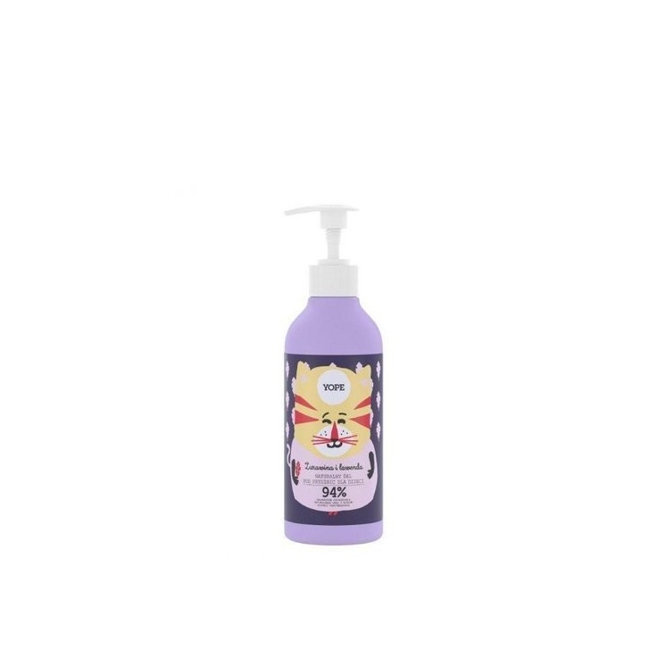 YOPE natural shower gel for children Cranberry and Lavender 400 ml