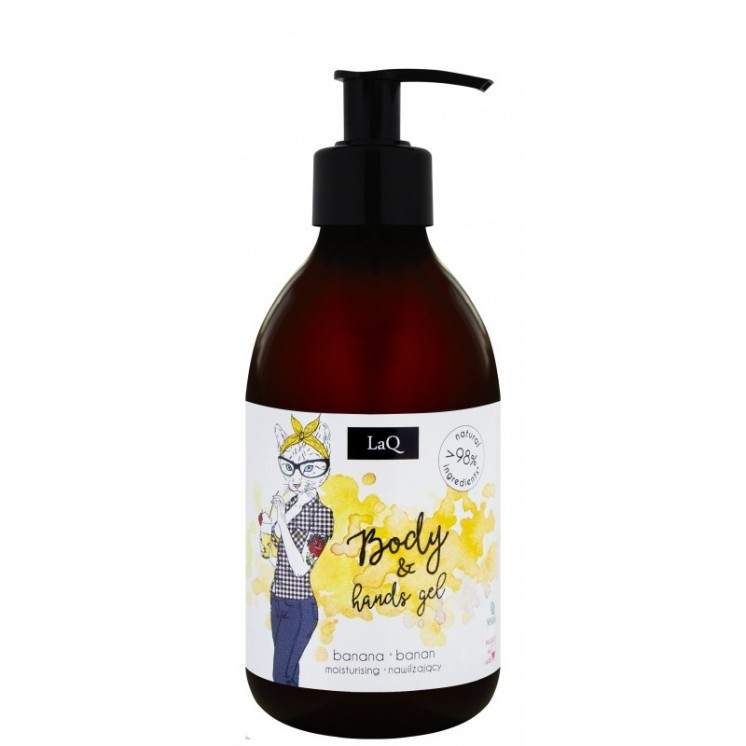 LaQ Body & Hands Gel Зволожуючий гель для душу з екстрактом Banana 300 мл