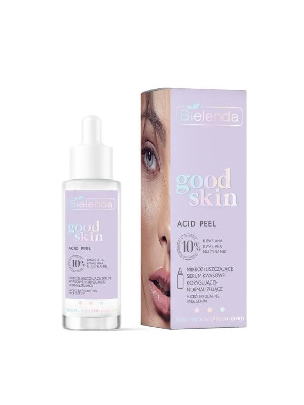 Bielenda GOOD SKIN ACID PEEL mikrozłuszczające Serum do twarzy korygująco-normalizujące 30 ml