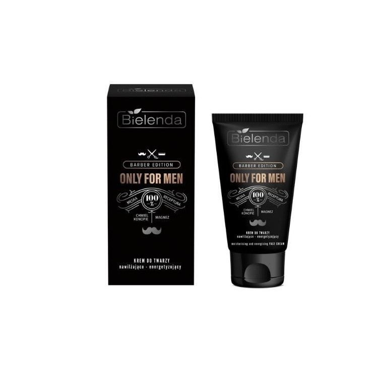 Bielenda ONLY FOR MEN BARBER EDITION Moisturizing and energizing face cream for men 50 ml