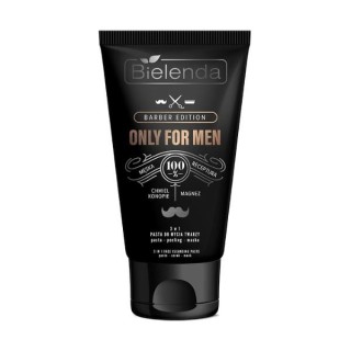 Bielenda ONLY FOR MEN BARBER EDITION Facial cleansing paste 3in1 Paste- Peeling -Mask 150 г (28-02-2026)