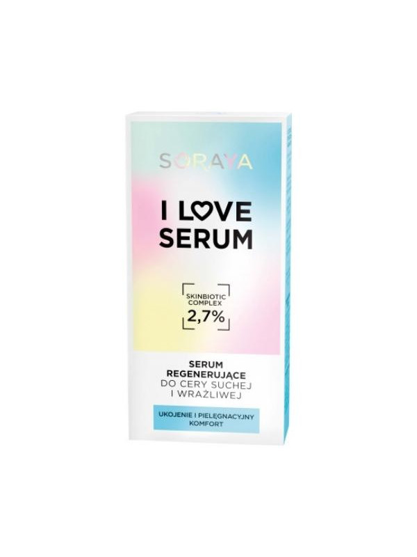 Soraya I LOVE SERUM Serum regenerujące do cery suchej i wrażliwej 30 ml