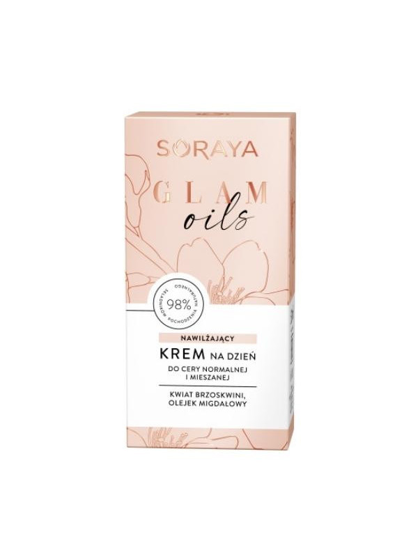 Soraya GLAM OILS nawilżający krem do twarzy na dzień 50 ml