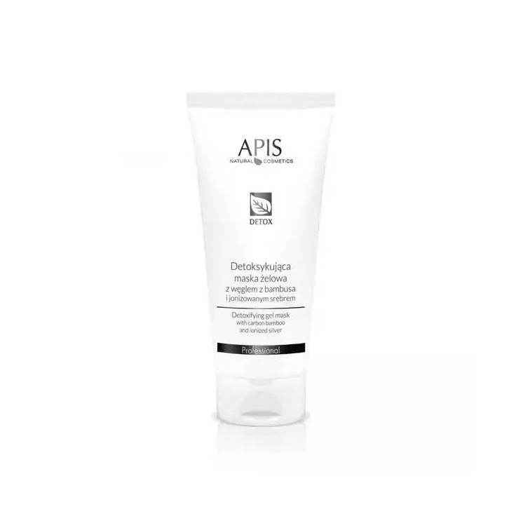 Apis Detox detoxifying gel mask with bamboo charcoal and ionized silver 200 ml