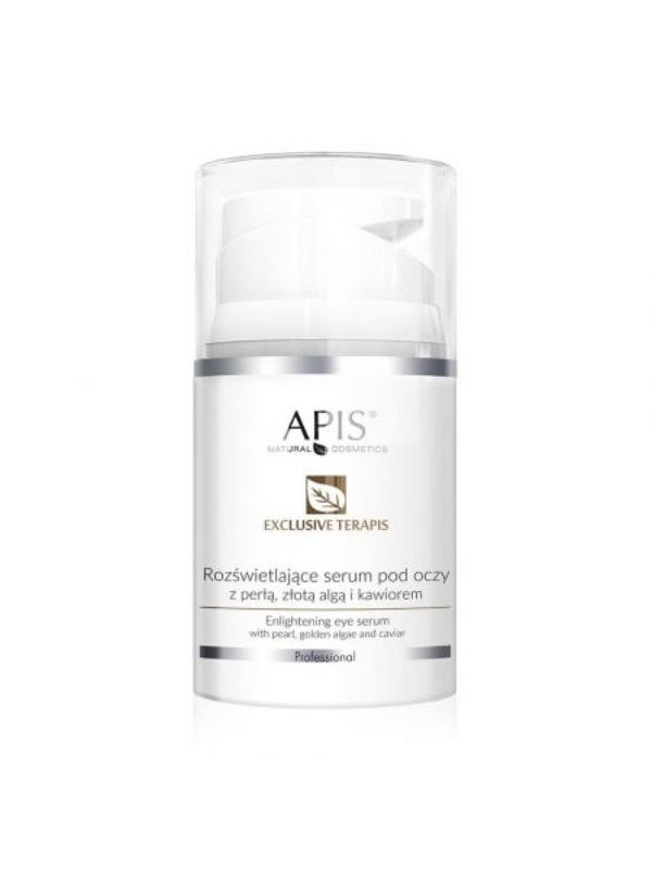 Apis Exclusive Terapis rozświetlające Serum algowe pod oczy z perłą złotą algą i kawiorem 50 ml