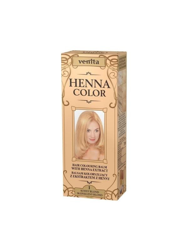 Venita Henna Color Balsam koloryzujący z ekstraktem z henny /1/ Słoneczny Blond 75 ml