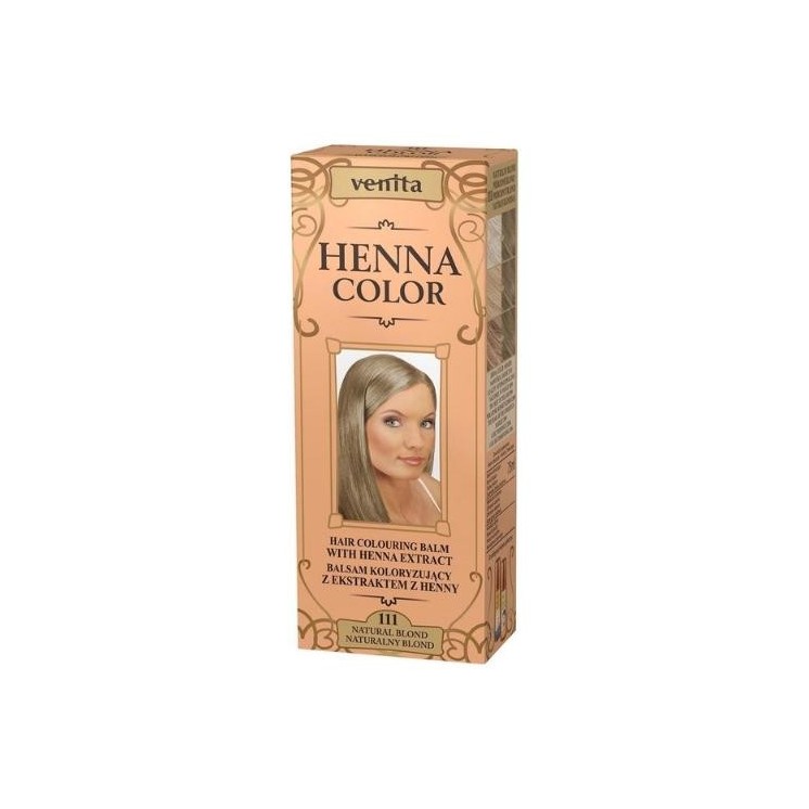 Venita Henna Color Coloring бальзам з екстрактом хни /111/ Natural Blond 75 мл