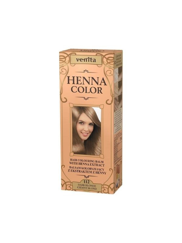 Venita Henna Color Balsam koloryzujący z ekstraktem z henny /112/ Ciemny Blond 75 ml