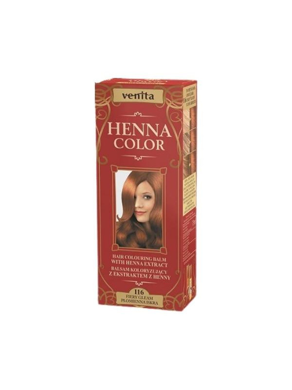 Venita Henna Color Balsam koloryzujący z ekstraktem z henny /116/ Płomienna Iskra 75 ml