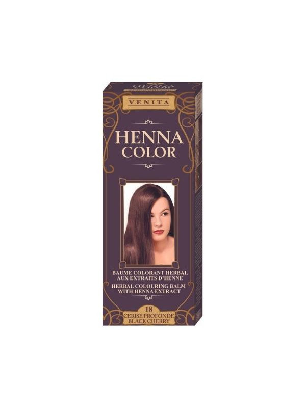 Venita Henna Color Balsam koloryzujący z ekstraktem z henny /18/ Czarna Wiśnia 75 ml