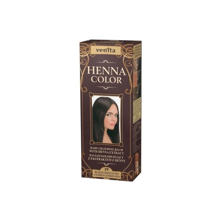 Venita Henna Color Coloring balm with henna extract /19/ Black Chocolate 75 ml