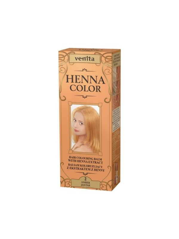 Venita Henna Color Balsam koloryzujący z ekstraktem z henny /2/ Jantar 75 ml