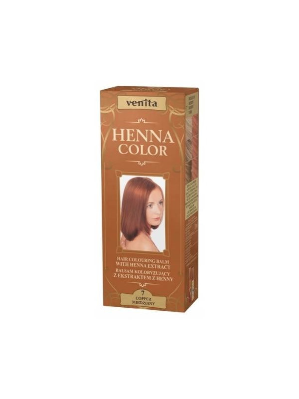 Venita Henna Color Balsam koloryzujący z ekstraktem z henny /7/ Miedziany 75 ml