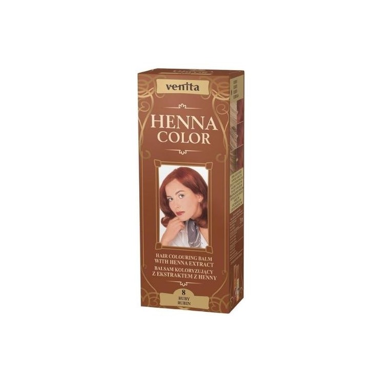 Venita Henna Color Coloring бальзам з екстрактом хни /8/ Rubin 75 мл