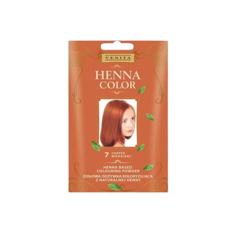 Venita Henna Color herbal Кондиціонер-фарбувальник з натуральною хною /7/ Мідь 25 г