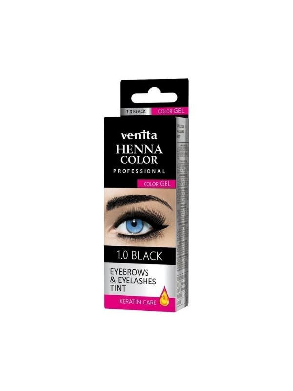 Venita Professional Henna Color Gel żelowa Farba do brwi i rzęs /1.0/ Black 15 ml