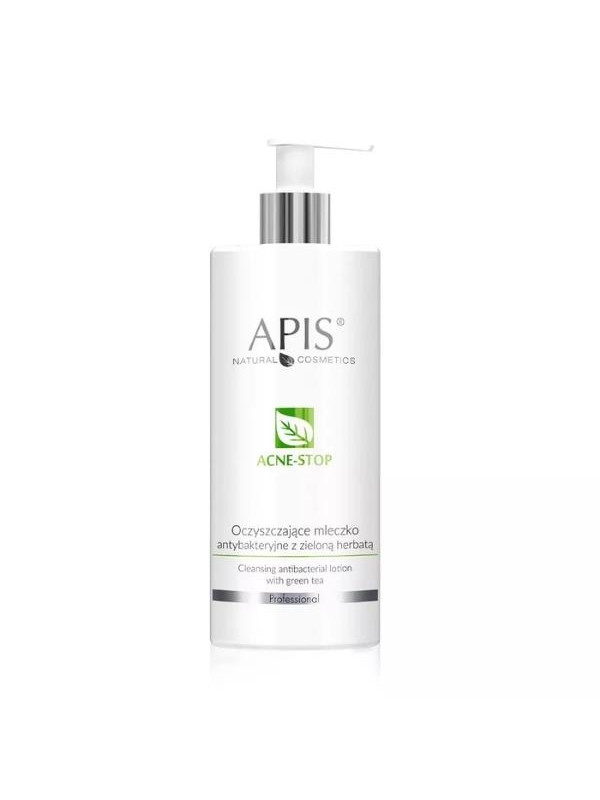 Apis Acne-Stop oczyszczające Mleczko antybakteryjne z zieloną herbatą 500 ml