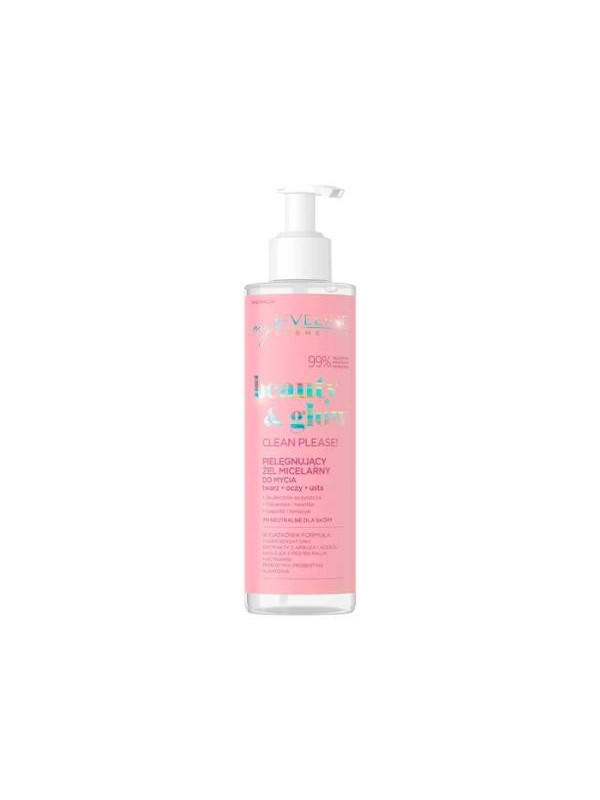 Eveline Beauty & Glow Clean Please! pielęgnujący Żel micelarny do mycia twarzy 200 ml