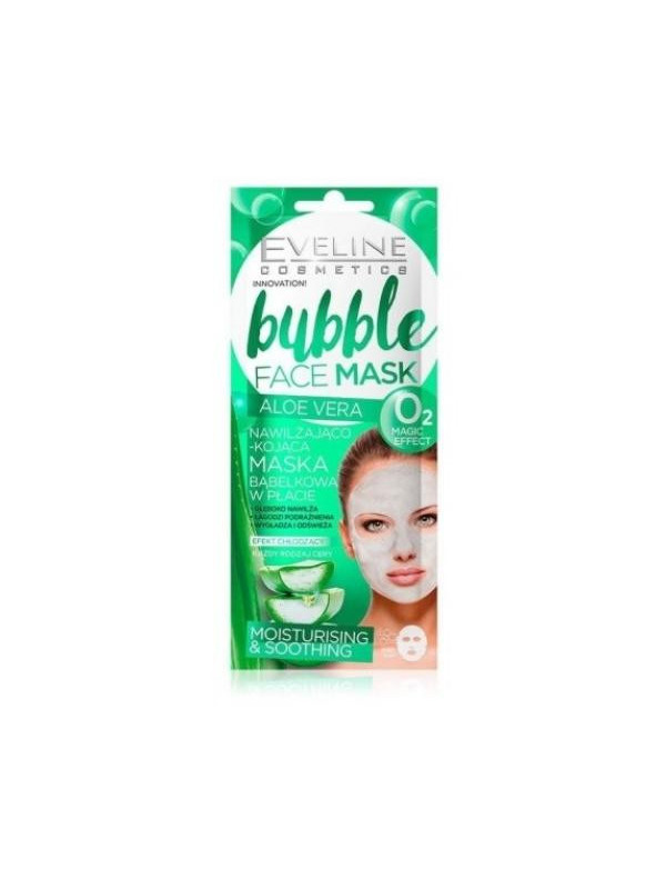 Eveline Bubble nawilżająca Maska w płachcie Aloes 7 ml