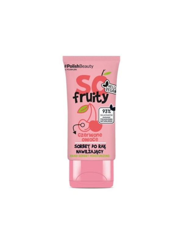 Floslek So Fruity nawilżający Sorbet do rąk Czerwone Owoce 50 ml