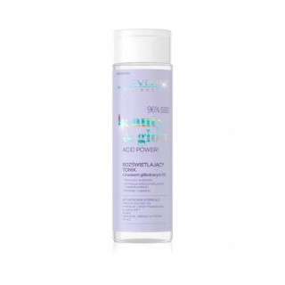 Освітлювальний тонік Eveline Beauty & Glow Acid Power ! з 5 % гліколевою кислотою 200 мл