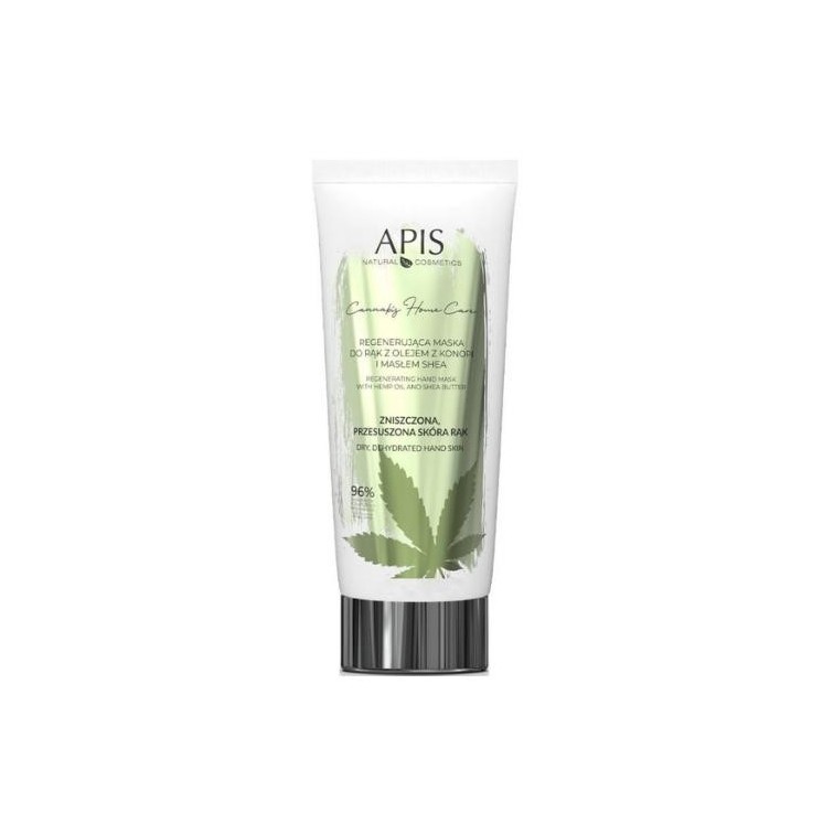 Apis Cannabis Home Care regenerating hand mask with hemp oil and shea butter 200 ml