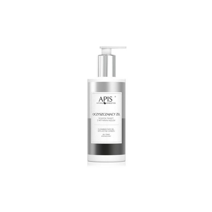 Apis Cleansing Face Wash Gel with Activated Carbon 300 ml