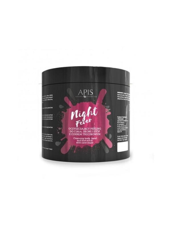 Apis Night Fever oczyszczający Peeling do ciała, dłoni i stóp 700 g