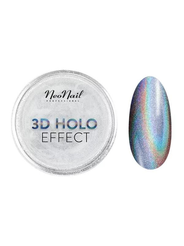 NeoNail Pyłek 3D Holo Efect Silver 0,3 g