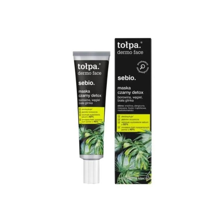 Tołpa Dermo Face Sebio. Face mask Black Detox 40 ml