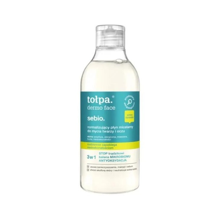 Tołpa Dermo Face Sebio. normalizing Micellar liquid for washing the face and eyes 400 ml(31-12-2025)