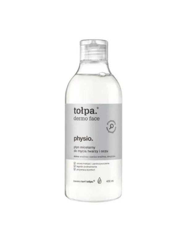 Tołpa Dermo Face Physio. Płyn micelarny do mycia twarzy i oczu 400 ml