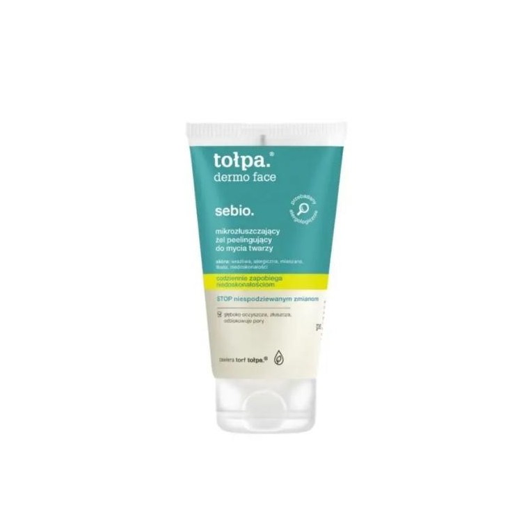 Tołpa Face Sebio. micro-exfoliating face wash peeling gel