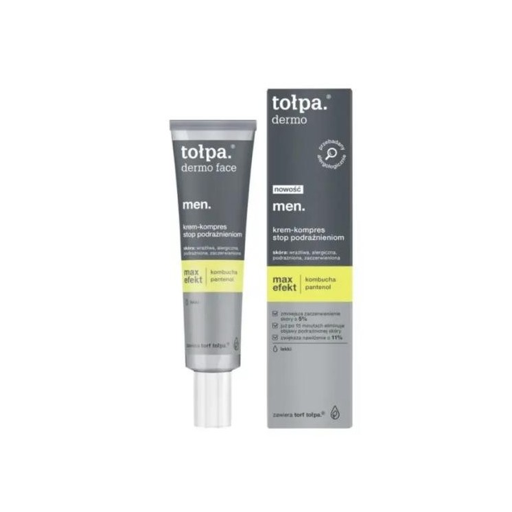 Tołpa Dermo Men Max Effect Face cream-compress Stop irritation
