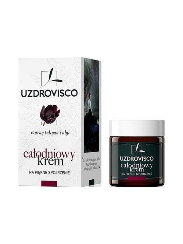 Uzdrovisco Krem pod oczy przeciwzmarszczkowy na dzień i noc Czarny Tulipan i Algi 25 ml