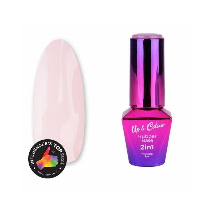 MollyLac Rubber Base 2in1 Up& Colour /7/ Гумова основа для гібридів