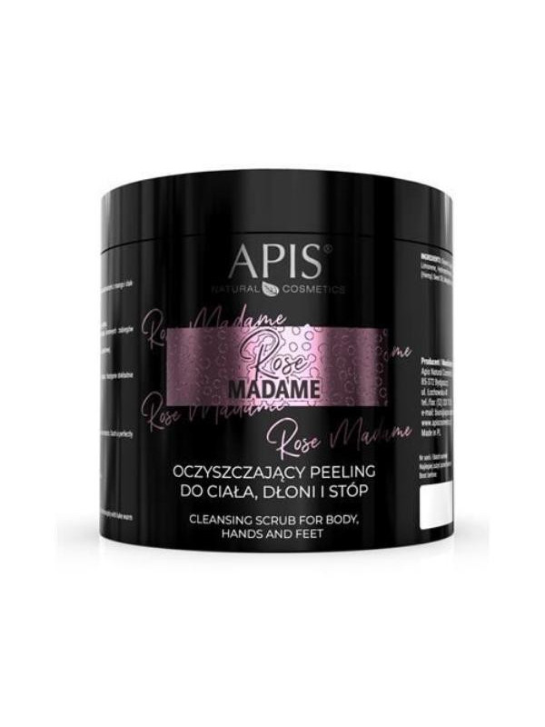 Apis Rose Madame oczyszczający Peeling do ciała, dłoni i stóp