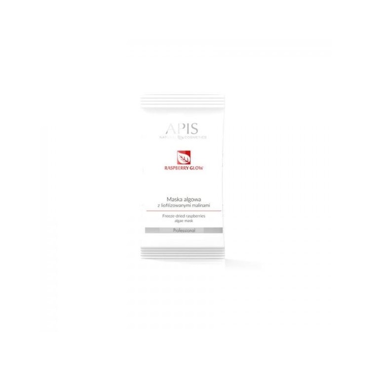 Маска Apis Raspberry Glow Algae з ліофілізованою малиною
