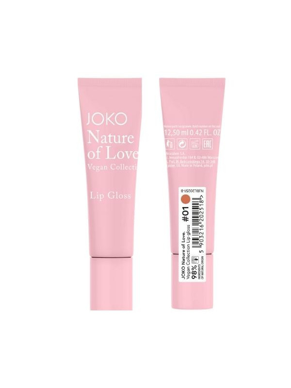 Joko Nature of Love Vegan Collection Błyszczyk do ust /01/