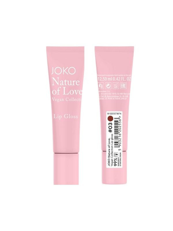 Joko Nature of Love Vegan Collection Błyszczyk do ust /03/