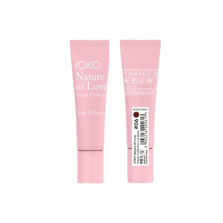 Joko Nature of Love Vegan Collection Lip gloss /06/ 12,5 ml