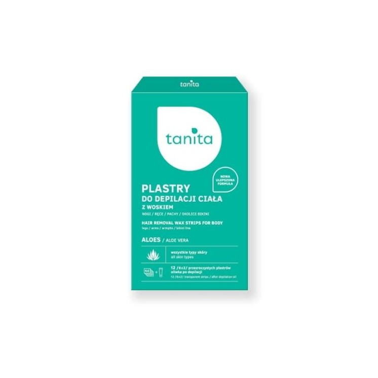 Tanita Aloe Slices with wax for body depilation 12 slices + Oil after depilation