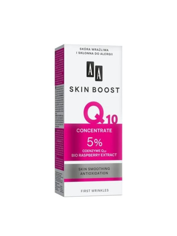 AA Skin Boost Q10 Koncentrat z Koenzymem Q10 oraz ekstraktem z Bio Malin