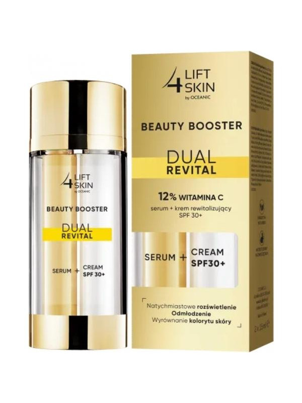 Long 4 Skin Beauty Booster Dual Revital 12% Witamina C Serum + Krem rewitalizujący SPF30+