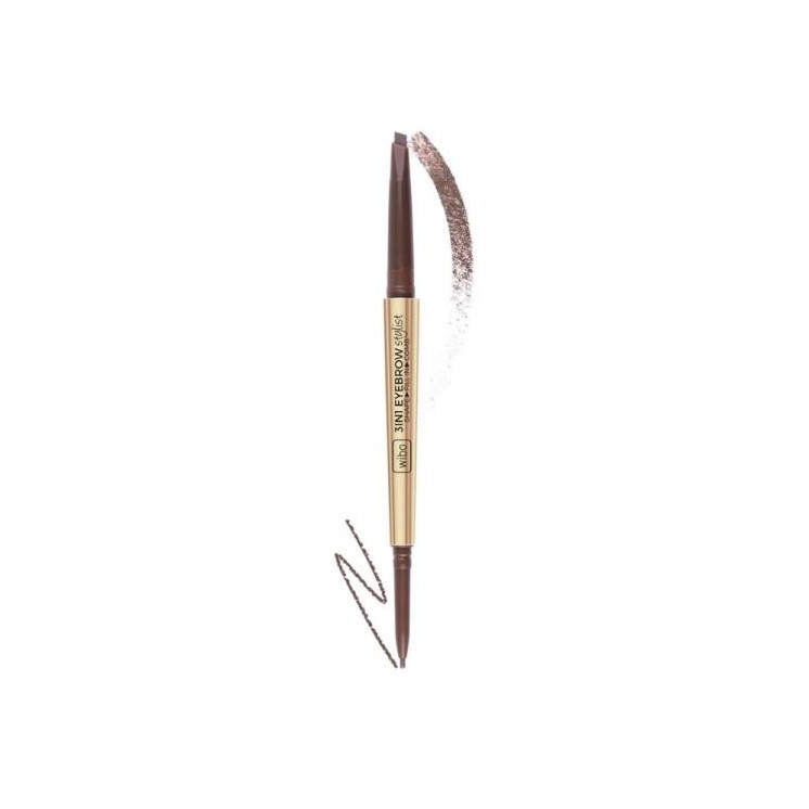 Wibo Олівець для брів 3 IN 1 EYEBROW STYLIST Soft Brown