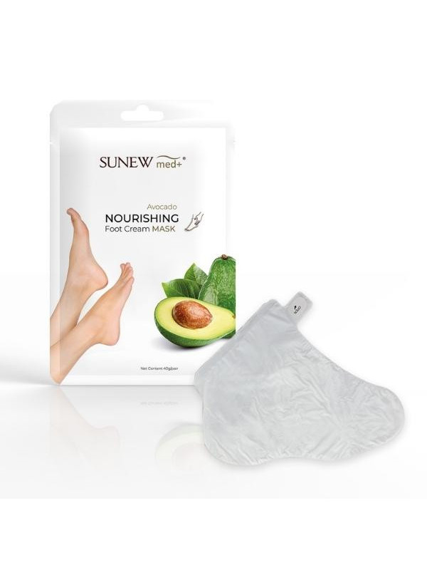 Sunew Med+ intensywnie nawilżająca Maska do stóp Avocado 1 para