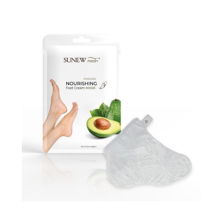Sunew Med+ intensively moisturizing Avocado foot mask 1 pair