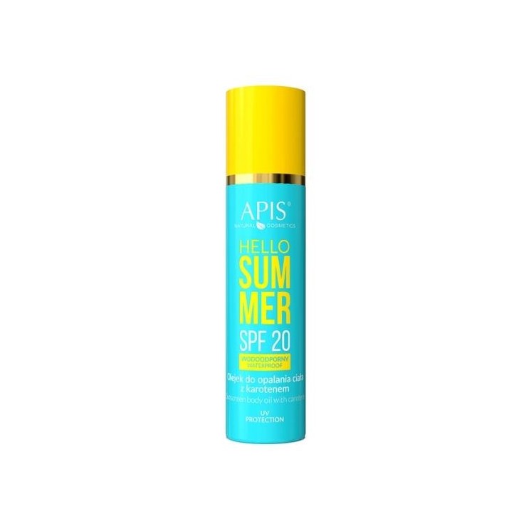 Apis Hello Summer SPF20 Body tanning oil with carotene